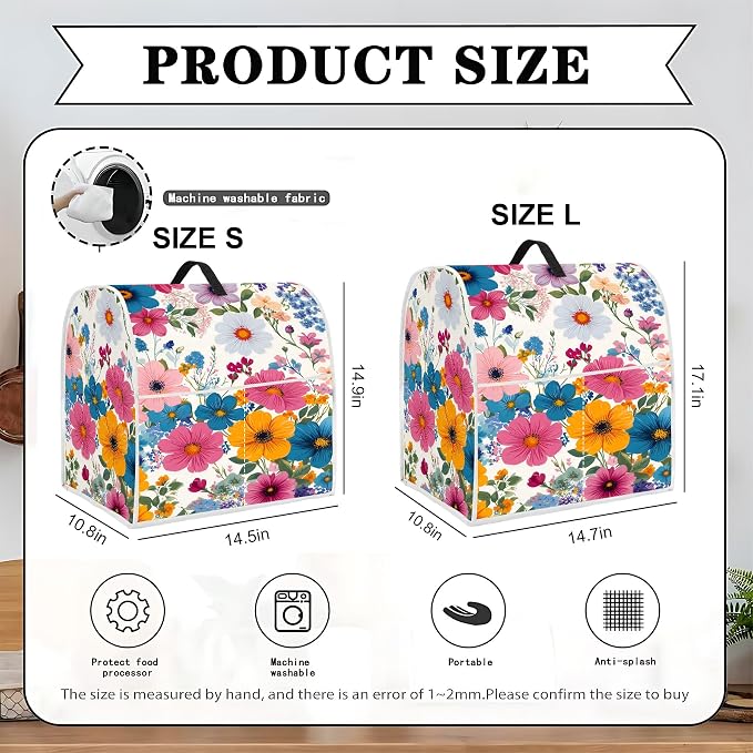 Mixer Dust Cover for 6-8 Qt Stand Mixer, Cloth Cover - Image 2