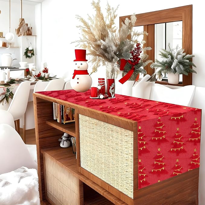 IVAPUPU Christmas Table Runner for Winter Holiday - Image 4