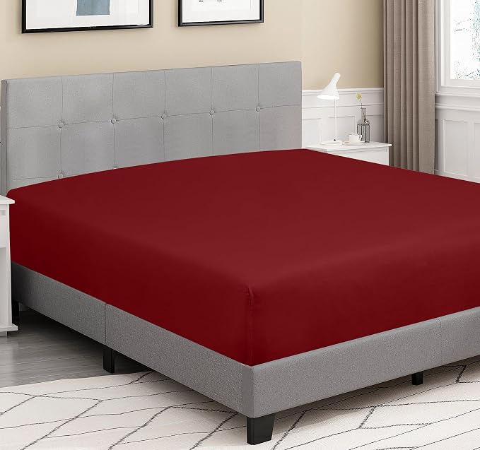 ROYALE LINENS 300 Thread Count 100% Long Staple Combed Cotton Fitted Sheet - Image 3