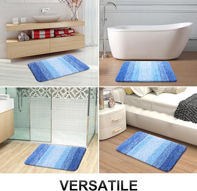 OLANLY Bathroom Runner Rugs 47x24, Extra Soft Absorbent Microfiber Bath Rugs - Image 6