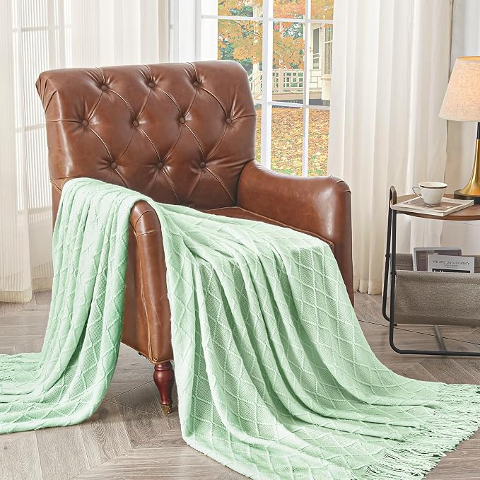 inhand Knitted Throw Blanket for Couch and Bed, Soft Living Room Home Decor - Image 5