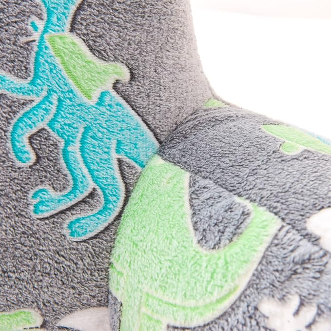 Meeting Story Glow in The Dark Green Dinosaur Luminous Reading Pillows Sparkling - Image 8