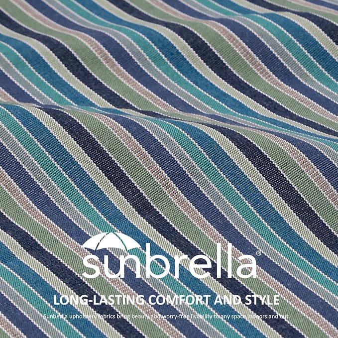 Sunbrella Outdoor High Back Chair Cushion Seat Pads, 44 x 21 Inch - Image 2