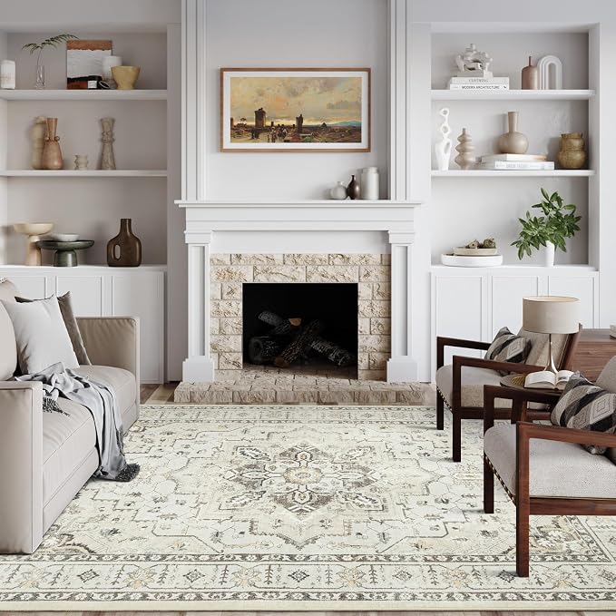 zesthome Area Rug 8x10, Ultra-Thin Washable Rugs - Image 3