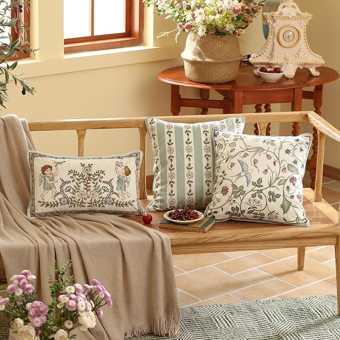 Throw Pillow Covers, Decoration Lumbar Pillows Cushion Covers - Image 3