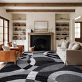 Rugshop Contemporary Abstract Circles Perfect by Rugshop