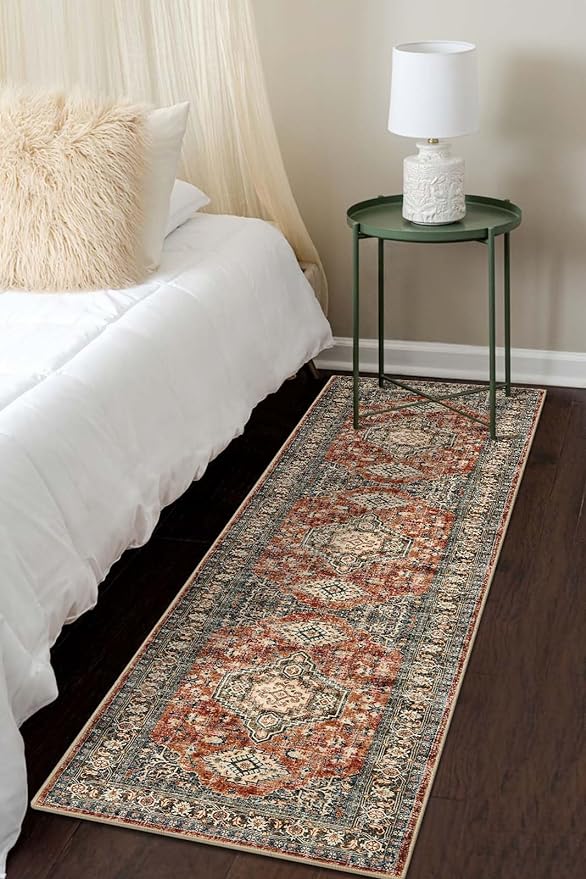 Lahome Oriental Hallway Runner Rug Non Slip, 2x8 Washable Runners - Image 3