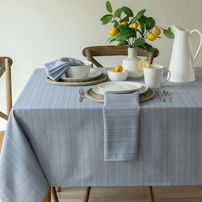 Benson Mills Cameron Textured Fabric Table Cloth, - Image 2