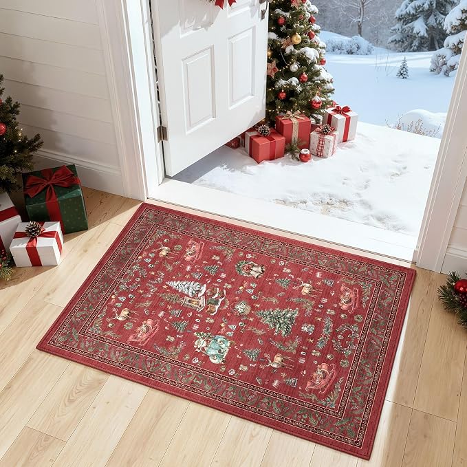 Christmas Living Room Area Rug 2x3 by COTILED