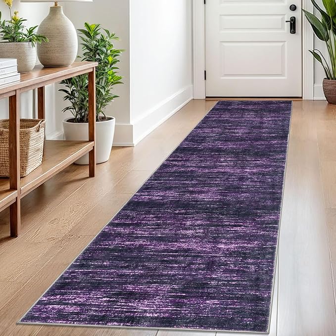 2x8 Modern Abstract Runner Rug for Hallways, Non-Shedding Washable Rug for by SiiloomRug
