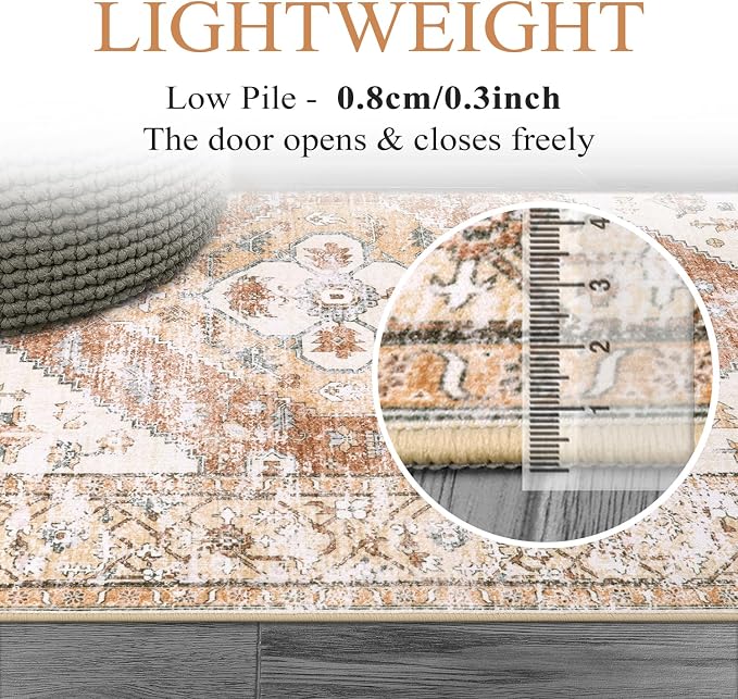 Lahome Boho Kitchen Rugs Washable - Image 3