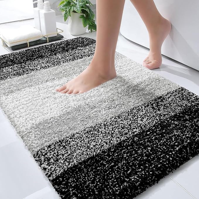 OLANLY Bathroom Rugs Mat 36x24, Extra Soft Absorbent Microfiber Bath Rugs by OLANLY