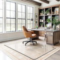 Office Chair Mat for Carpet & Hardwood, Upgraded 45" x 60" Tempered Glass Chair by Furnbar