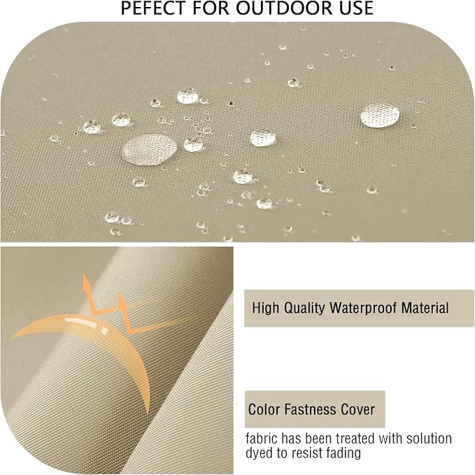 idee-home Outdoor Cushions for Patio Furniture, Outdoor Seat Cushions 28.5 x - Image 6