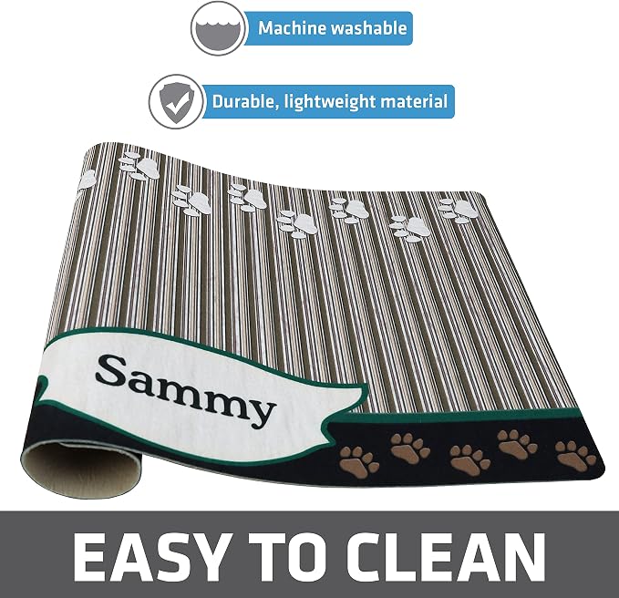 Drymate Personalized Pet Bowl Placemat, Custom Dog & Cat Food Feeding Mat - Image 4