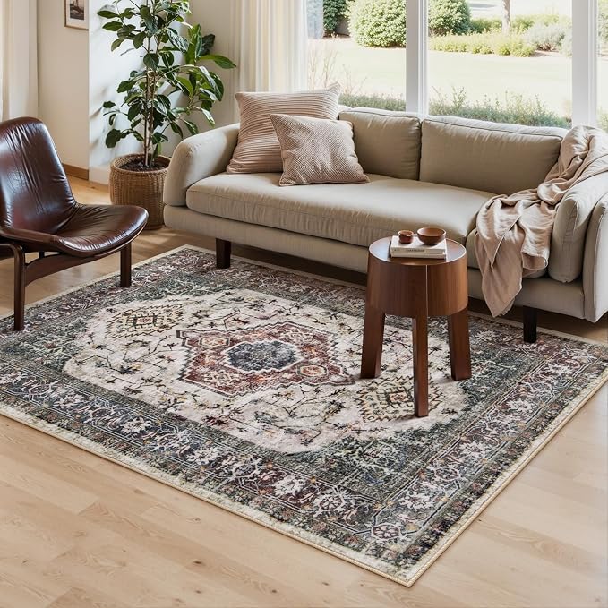 Lahome Oriental Washable Rug, 3x5 Rugs - Image 4