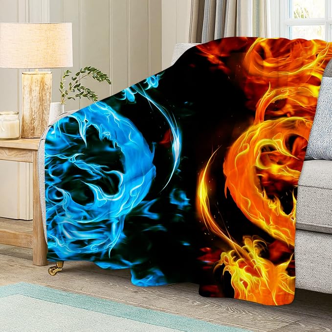 Ice & Fire Dragon Throw Blanket - Image 5