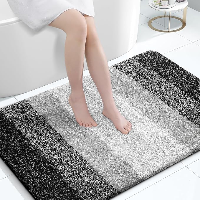 OLANLY Bathroom Rugs Mat 47x32, Extra Soft Absorbent Microfiber Bath Rugs by OLANLY