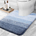 OLANLY Luxury Toilet Rugs U-Shaped 24x20, Extra Soft and Absorbent Microfiber by OLANLY