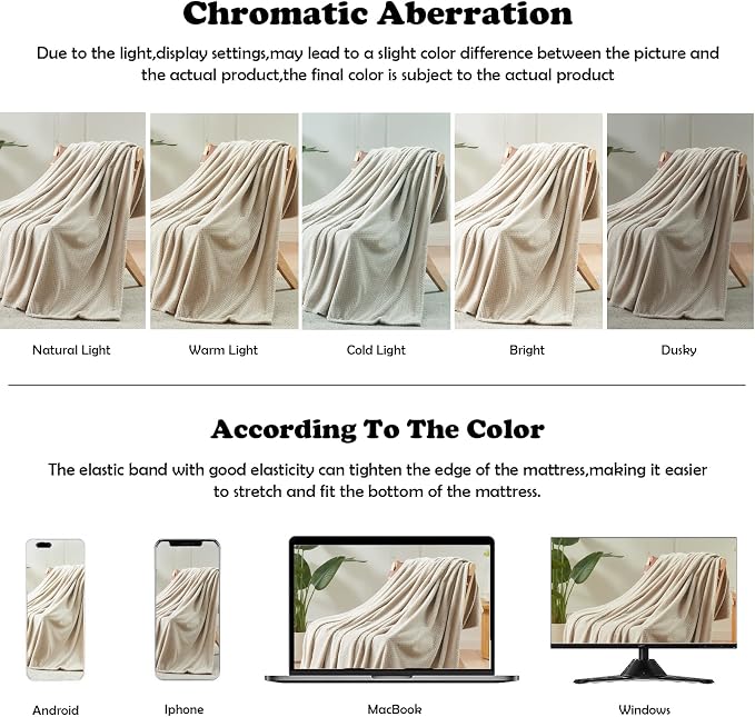 NEWCOSPLAY Super Soft Queen Blanket Linen Premium Silky Flannel Fleece Leaves - Image 6