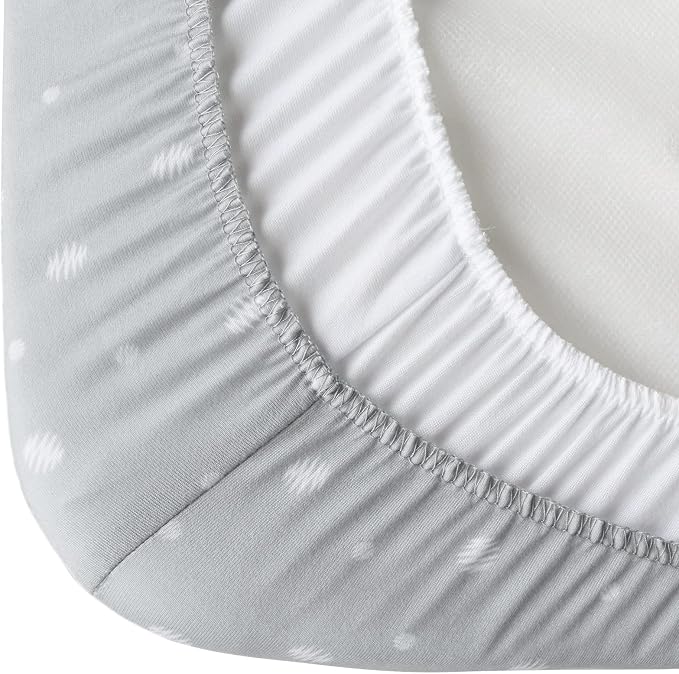 Bassinet Sheets 2 Pack, Fit for SNOO Smart Sleeper, UPPAbaby Bassinet, Chicco - Image 5
