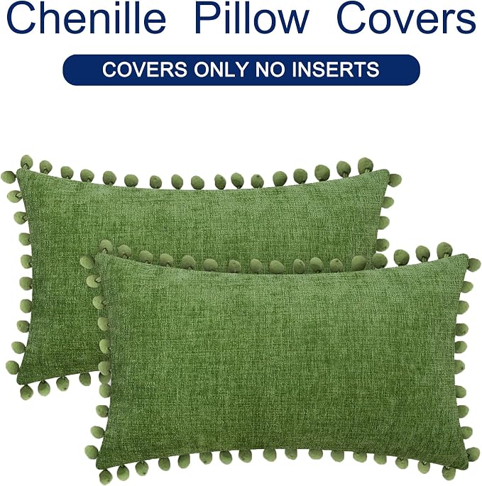 CaliTime Throw Pillow Covers Decorative 20 X 12 Inches Pack of 2 Cozy Solid - Image 6