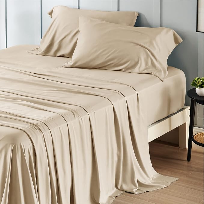 Bedsure California King Sheet Sets, Cooling Sheets by BEDSURE