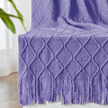 inhand Knitted Throw Blanket for Couch and Bed, Soft Living Room Home Decor by inhand