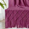 inhand Knitted Throw Blanket for Couch and Bed, Soft Living Room Home Decor by inhand