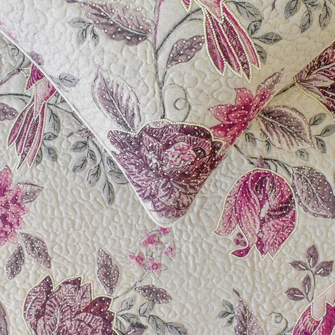 The HomeCentric King/Queen/Twin Pink Decorative Queen 74"x18" Bed Runner - Image 4