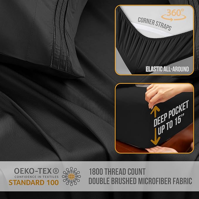 King Size Sheets Set Cooling - Image 4