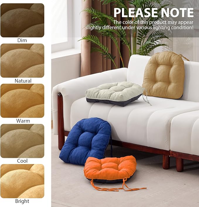 Chair Cushions for Dining Chairs, Seat Cushions for Kitchen Chairs, Indoor Seat - Image 7
