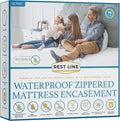 Queen Size 60x80” Premium Waterproof Zippered Mattress Encasement, 100% Cotton by RestLine
