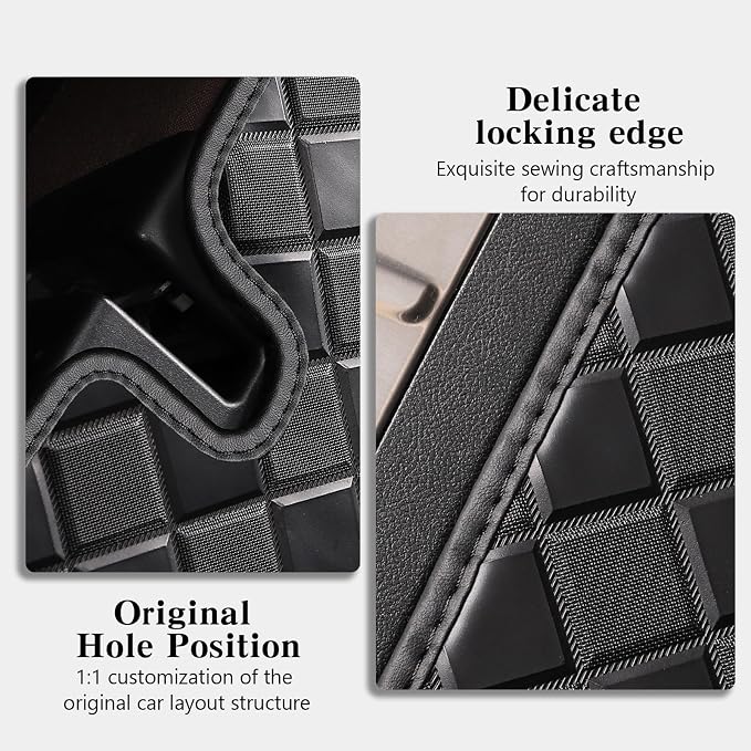 Cargo Mat & Backrest Mats for Toyota Sequoia 2008-2022 Accessories, All Weather - Image 5