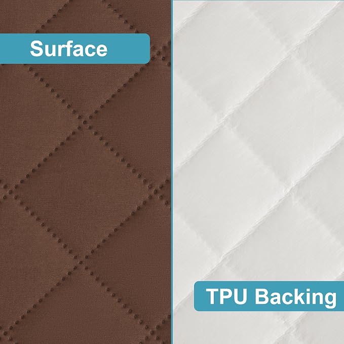 NTBAY 2 Pack Waterproof Crib Mattress Protector, Quilted 28"x52" Toddler Fitted - Image 3