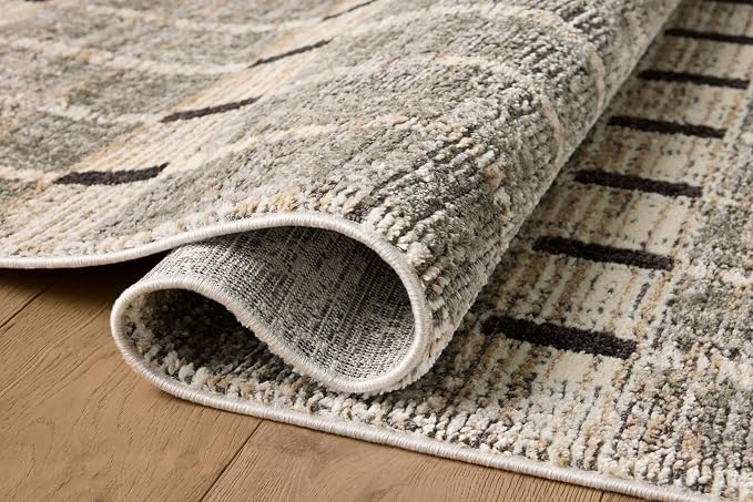 Loloi Jeremiah Brent Bleecker Collection BLE-04 Sage/Granite 2'-7" x 8'-0" - Image 4