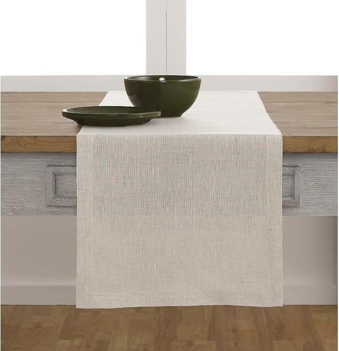 Solino Home Linen Table Runner 144 Inches Long - Image 2