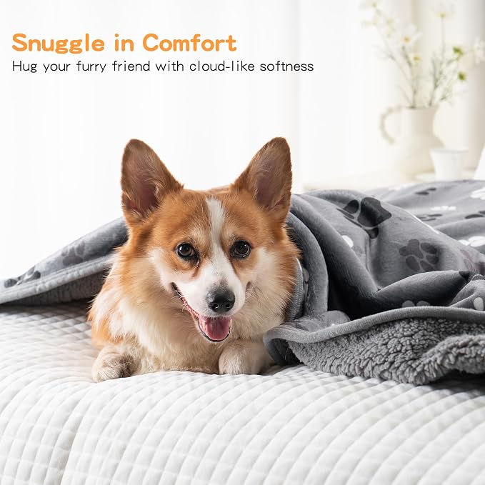 Waterproof Dog Blankets Pet Blanket, Soft Fluffy Sofa Car Bed Protector - Image 5