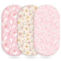 Baby Bassinet Sheets Girl Boy, Fitted Bassinet Sheet Set 3 Pack Bassinet by Unnivoll