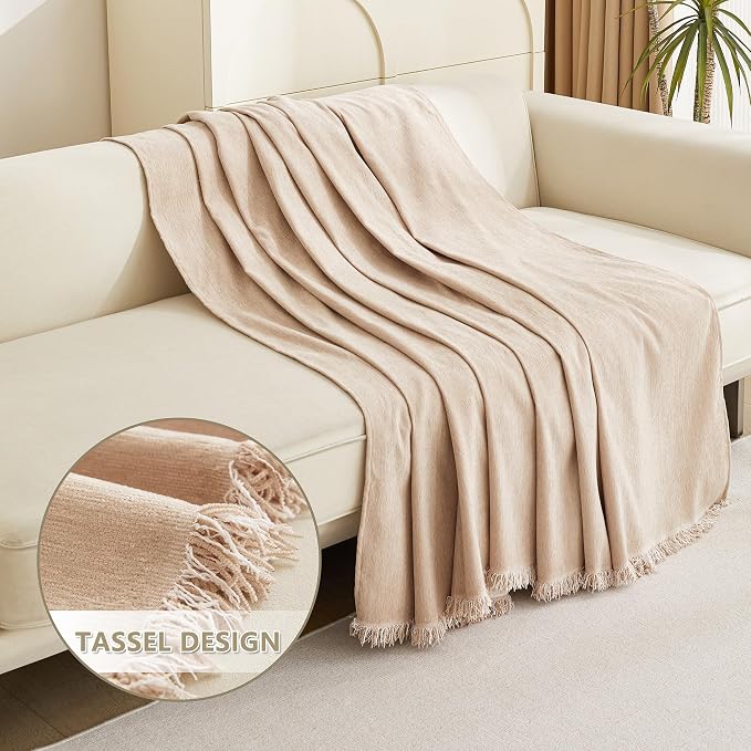 MYSKY HOME Dog Sofa Covers Khaki L-Shaped Sofa Slipcovers, Loveseat Couch - Image 3