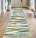 Modern Abstract Runner Rug 2.6x14 by lansny