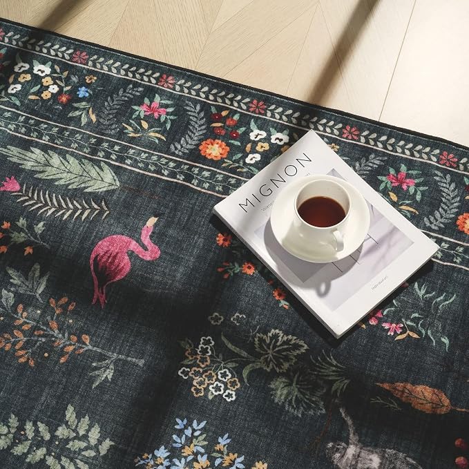 Rugcomf Runner Rug for Kitchen Rug Non Slip 2'6''x8' Washable Rugs - Image 6