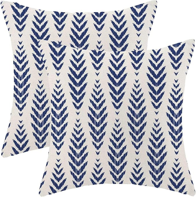 BETGINY Navy Blue Boho Pillow Covers 18 x 18 Inch Pack of 2, Bohemian Ethnic by BETGINY