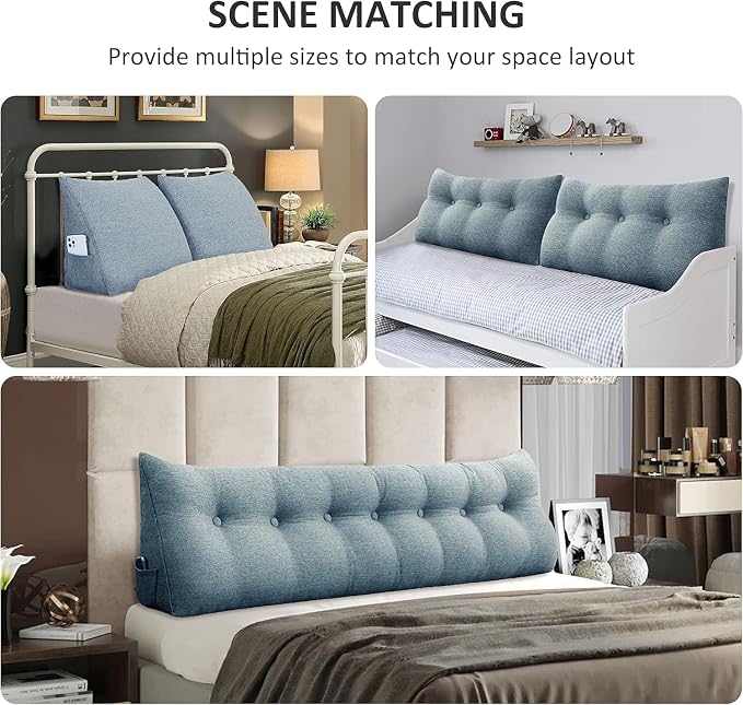 Wedge Headboard Pillow Dorm Room Reading Pillow Back Support - Image 6