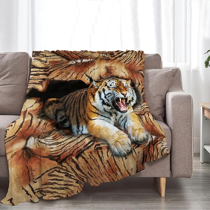 Tiger Throw Blanket - Image 3