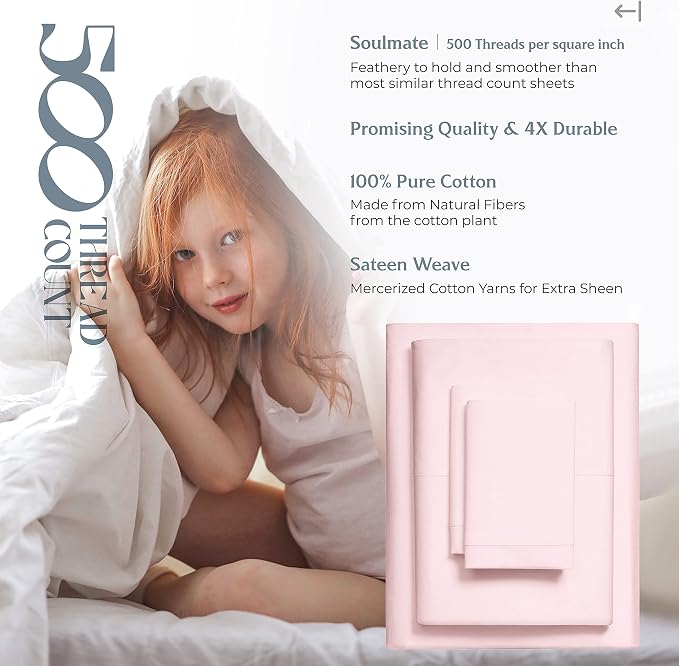 Mayfair Linen 500 Thread Count Full Cotton Sheets - Image 6