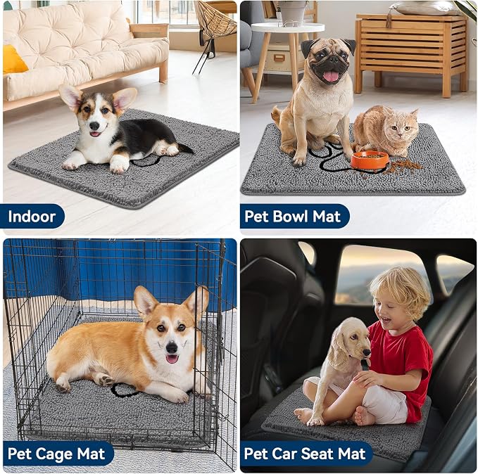 Bcoimo Super Absorbent Dog Door Mat, Pet Rugs - Image 6