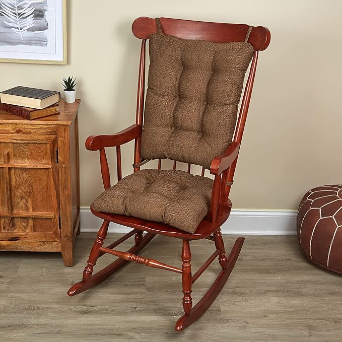 Klear Vu Omega Non-Slip Rocking Chair Cushion Set, Assembled in USA, Thick by KlearVUHomeTextiles