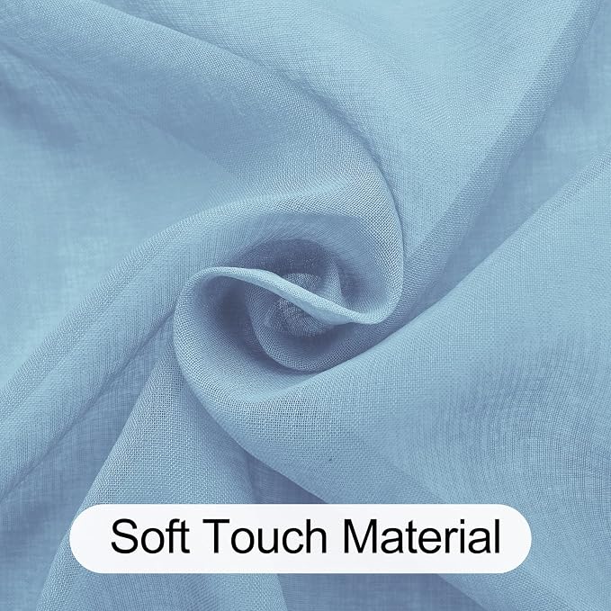 XWZO Sheer Curtains 84 Inches Long - Image 5