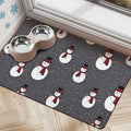 Dog Food Mats for Floors, Absorbent Dog Bowl Mat for Food and Water Dispenser by Cuslnox
